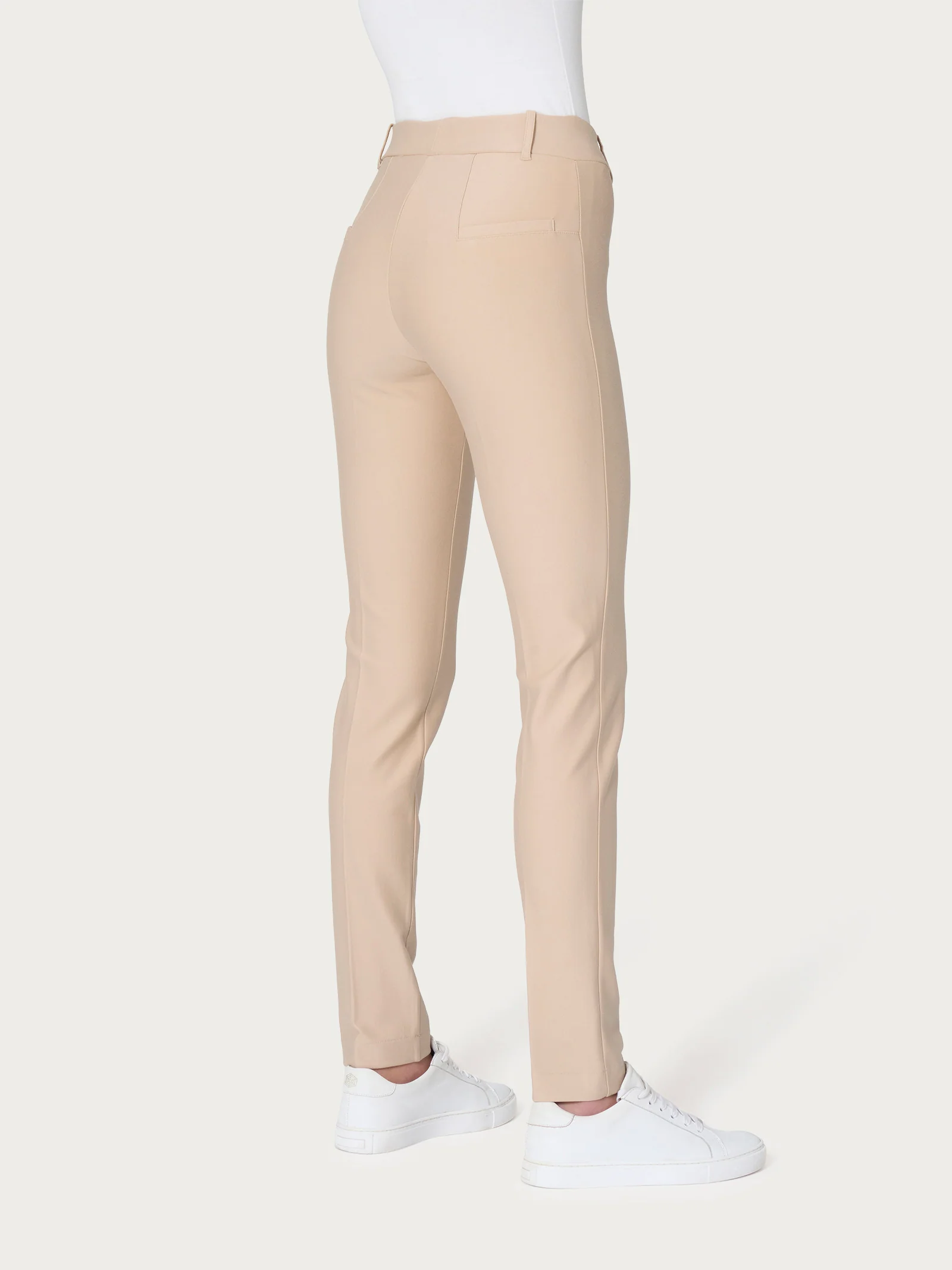 Pantalone a sigaretta in Compact - Irish Cream - Image 2