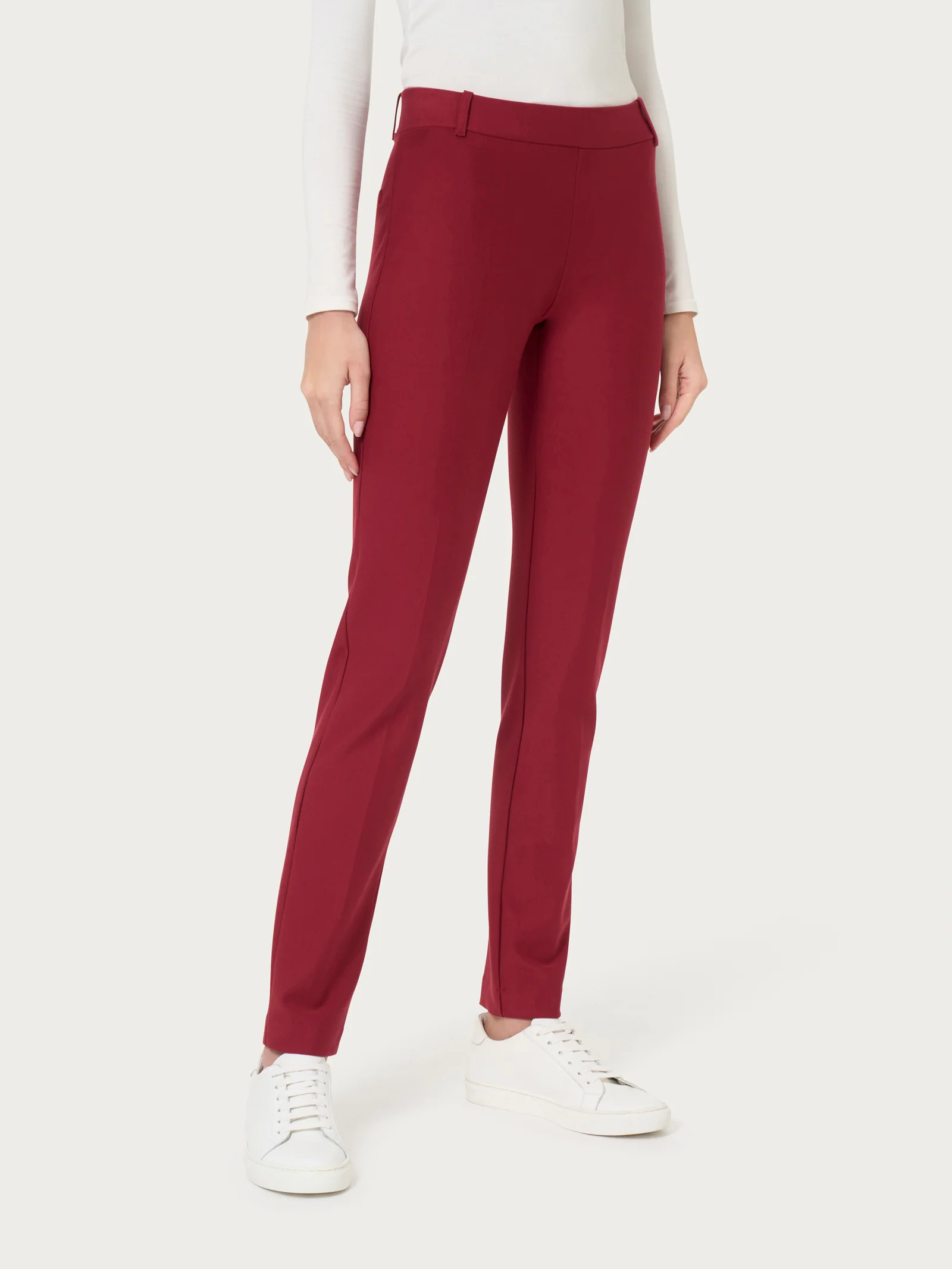 Pantalone a sigaretta in Compact - Tibetan Red