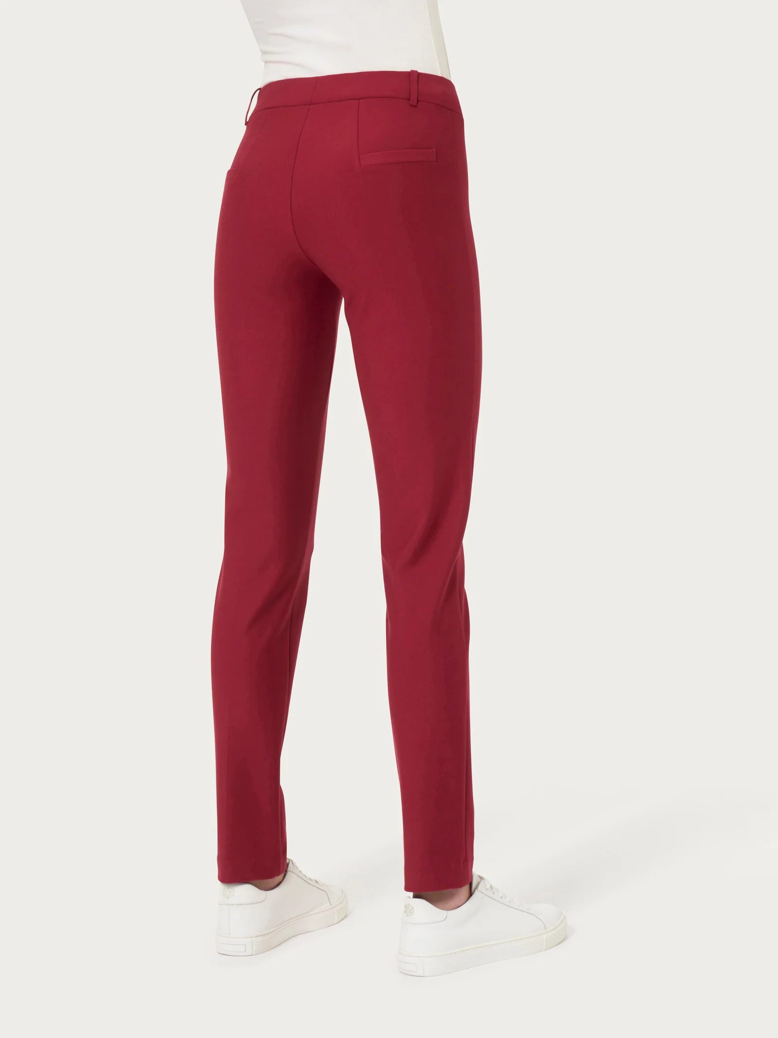 Pantalone a sigaretta in Compact - Tibetan Red - Image 2