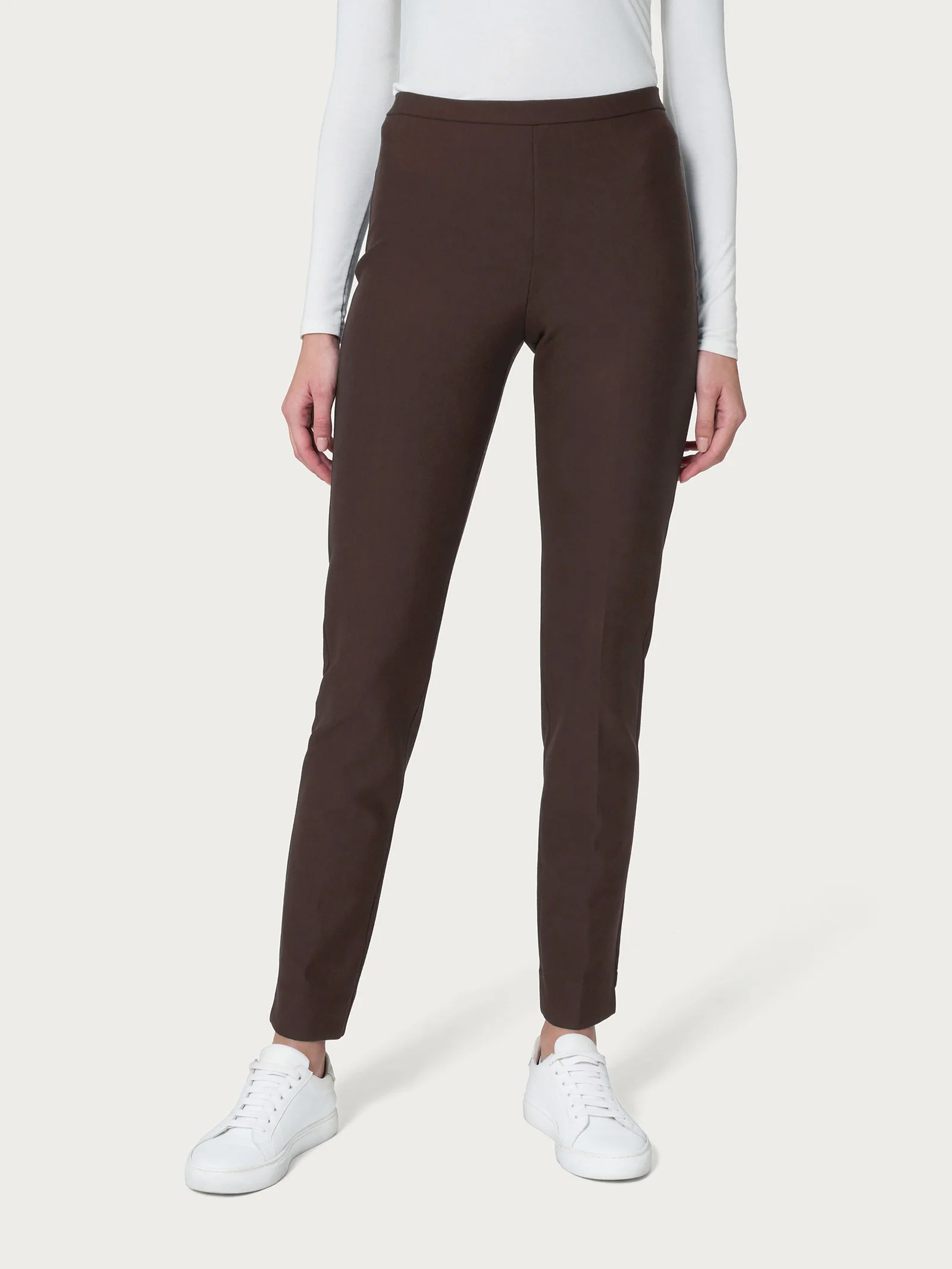 Pantalone a sigaretta modellante in Compact - Chocolate Torte