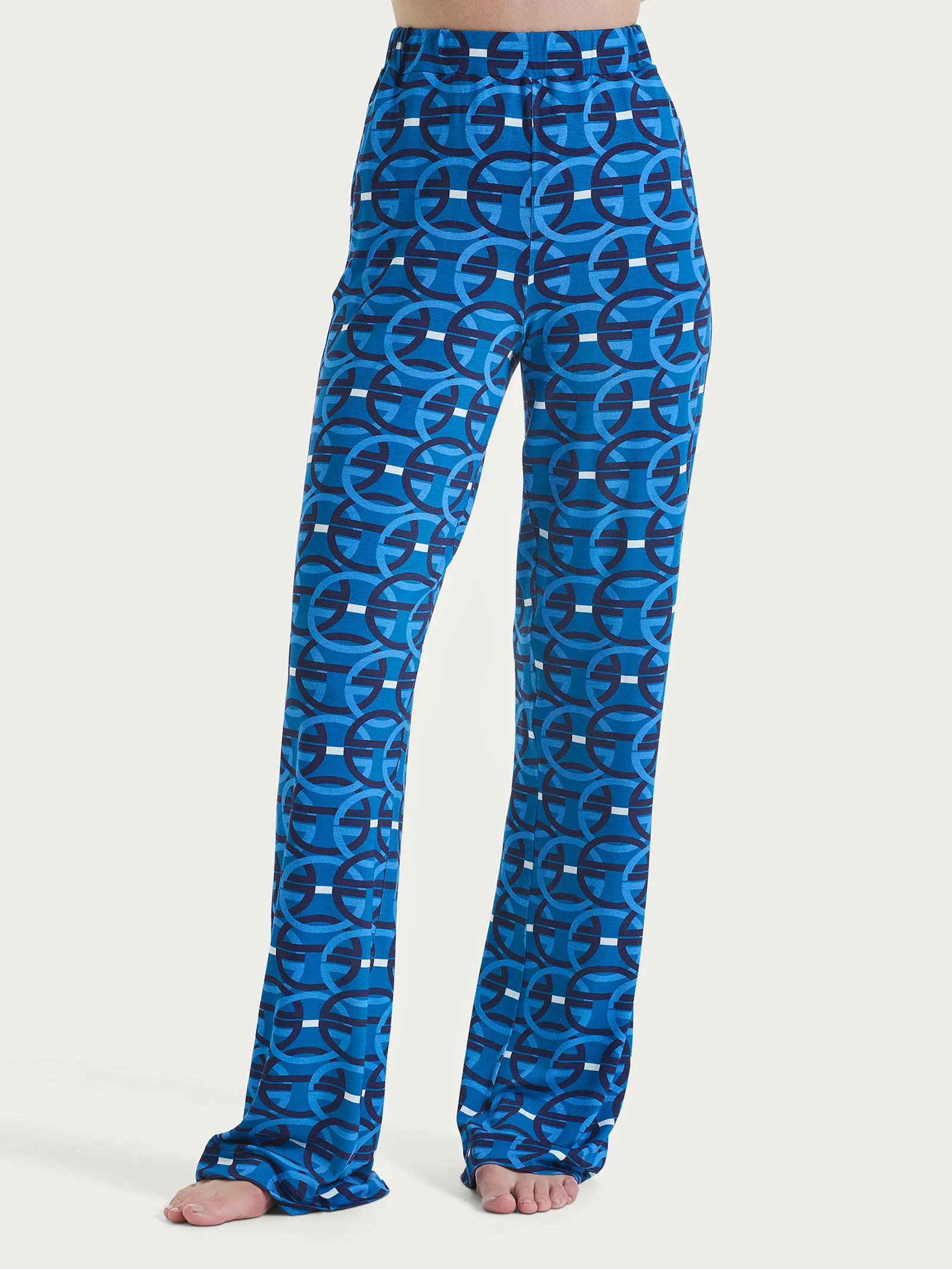Pantalone ampio con geometric pattern in Viscosa Summer - Fant.Copiativo
