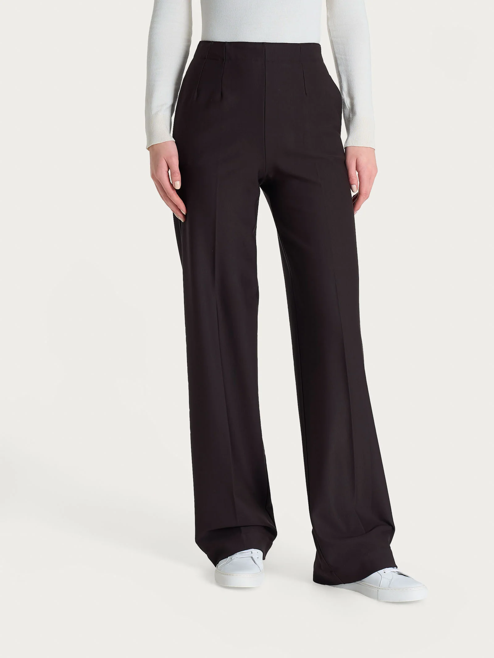 Pantalone ampio con tasche in Compact - Chocolate Torte