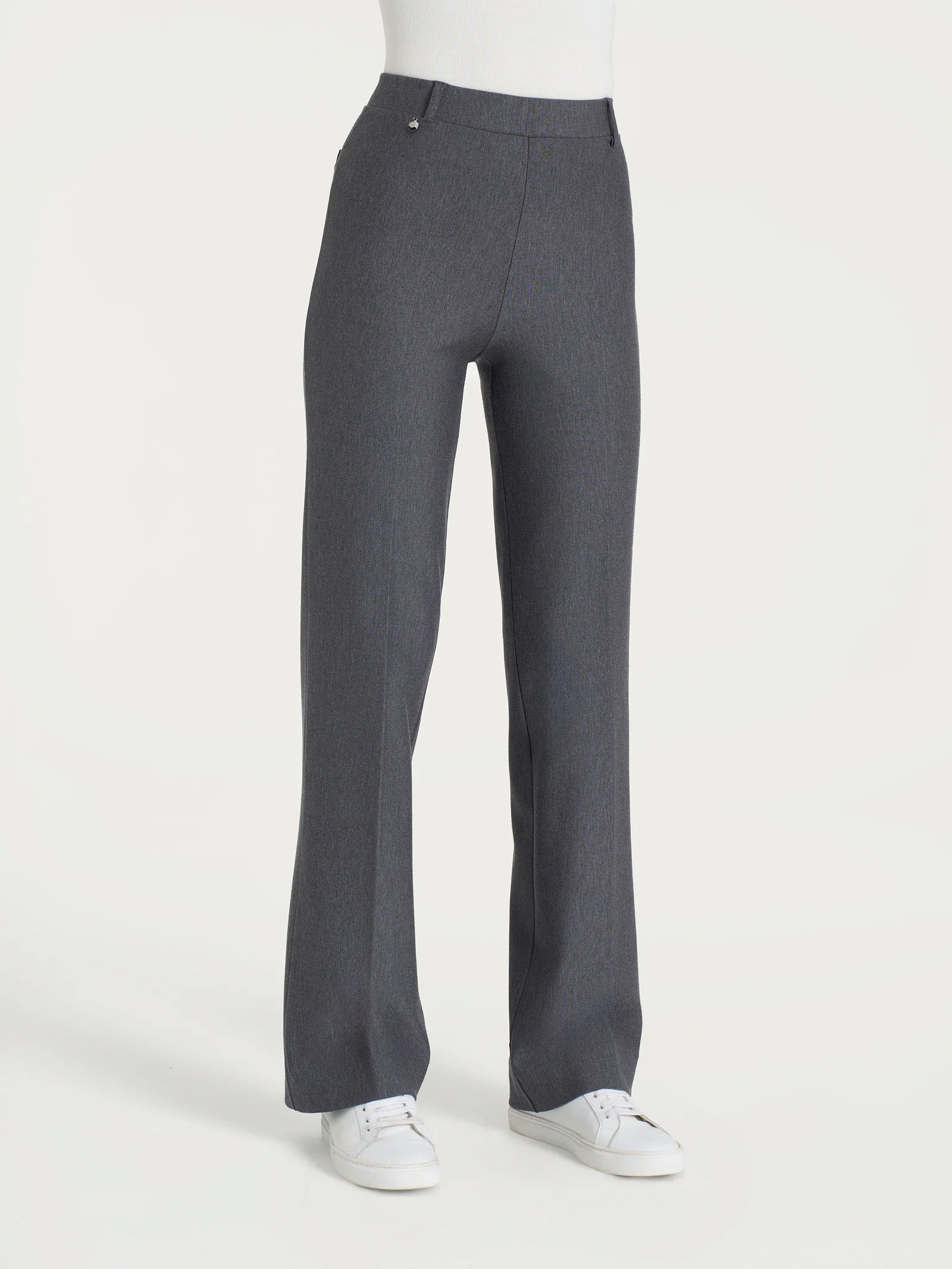 Pantalone ampio in Compact - Ardesia Mel.