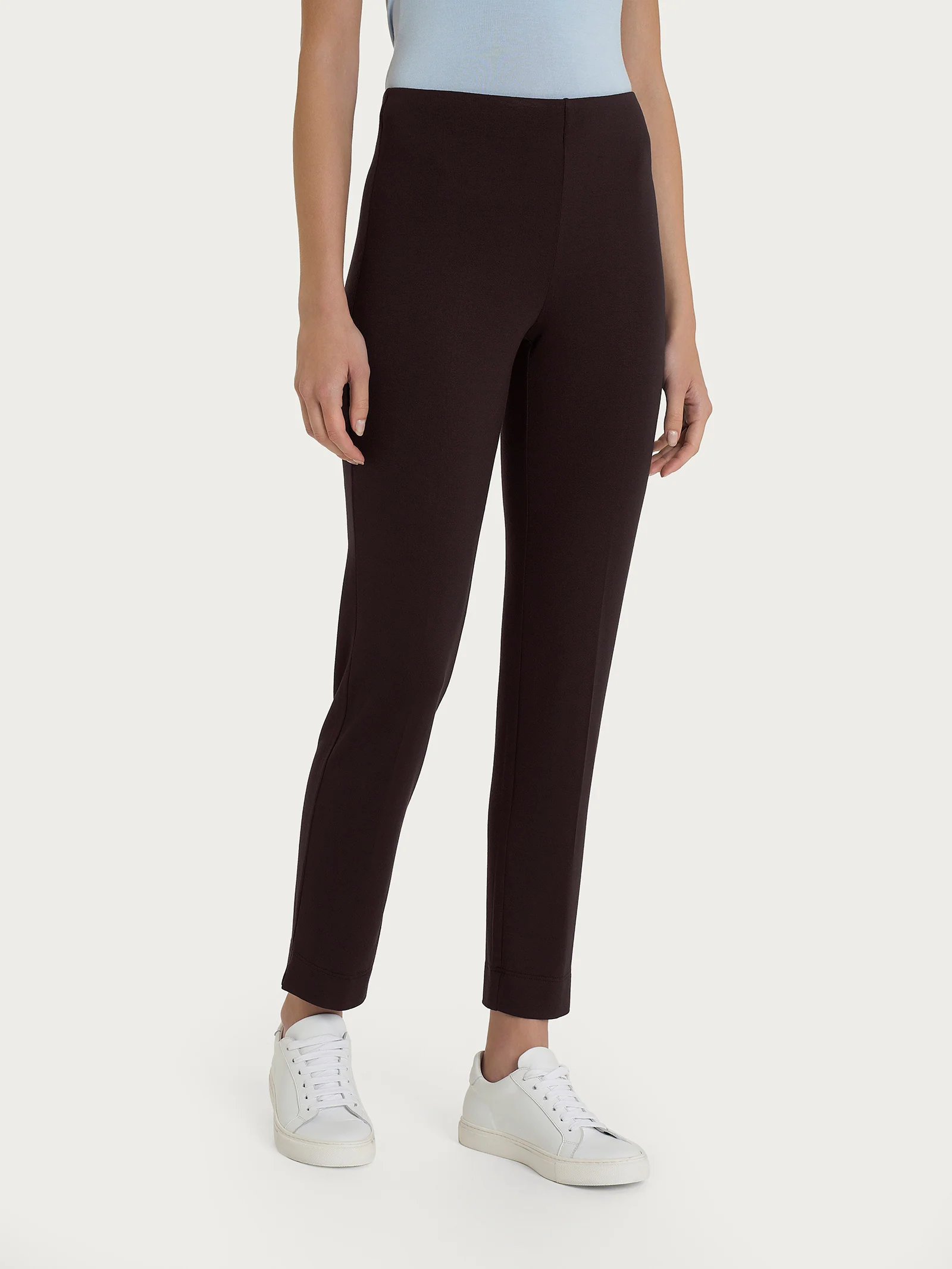 Pantalone capri con spacchetti in jersey di viscosa crêpe - Chocolate Torte