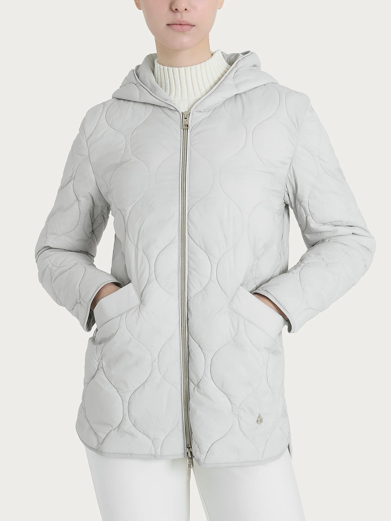 Piumino Onion Quilt con cappuccio - Dawn Blue