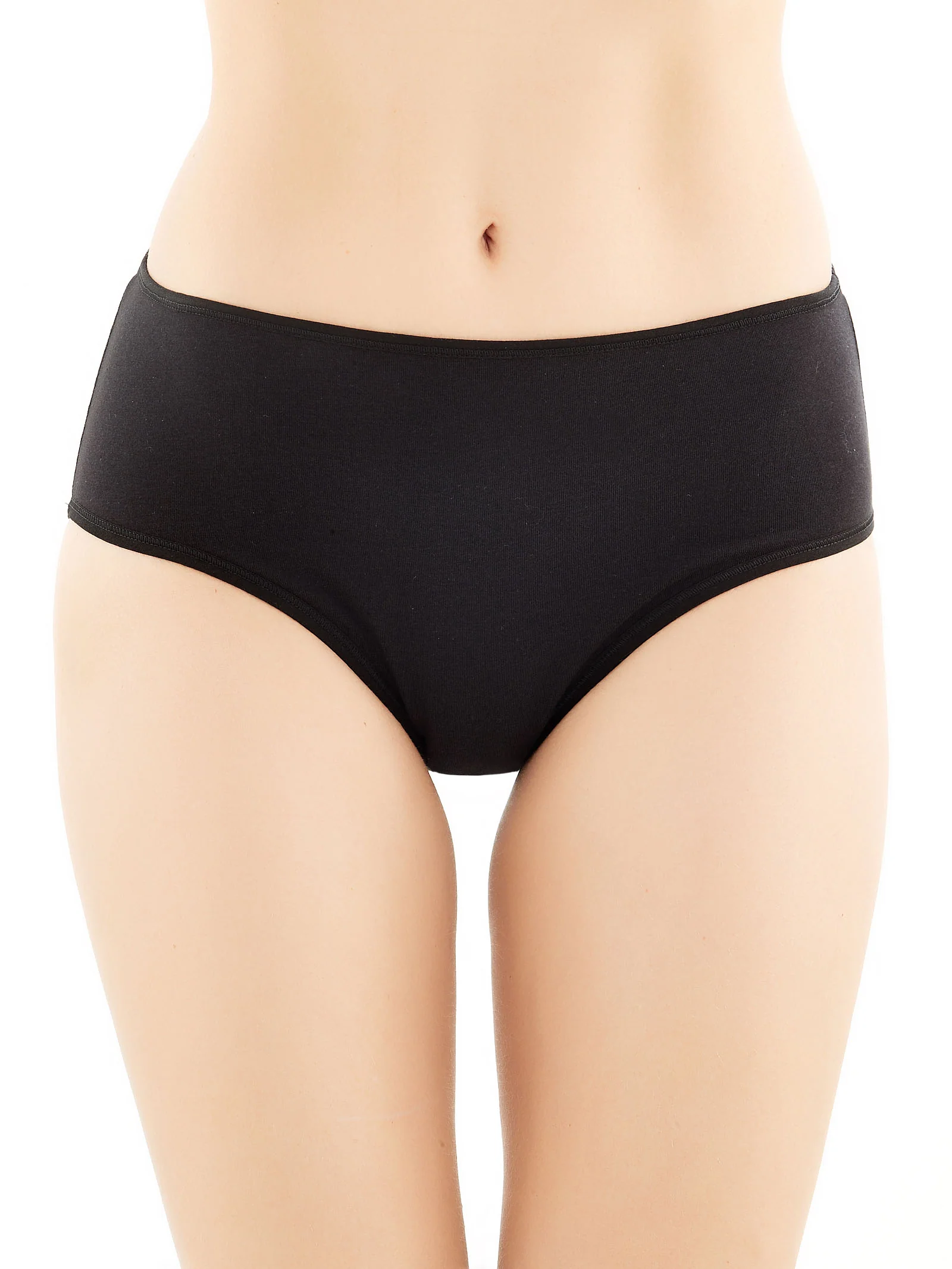 Pocket - Slip alto in cotone elasticizzato - Nero Bipack - Image 2