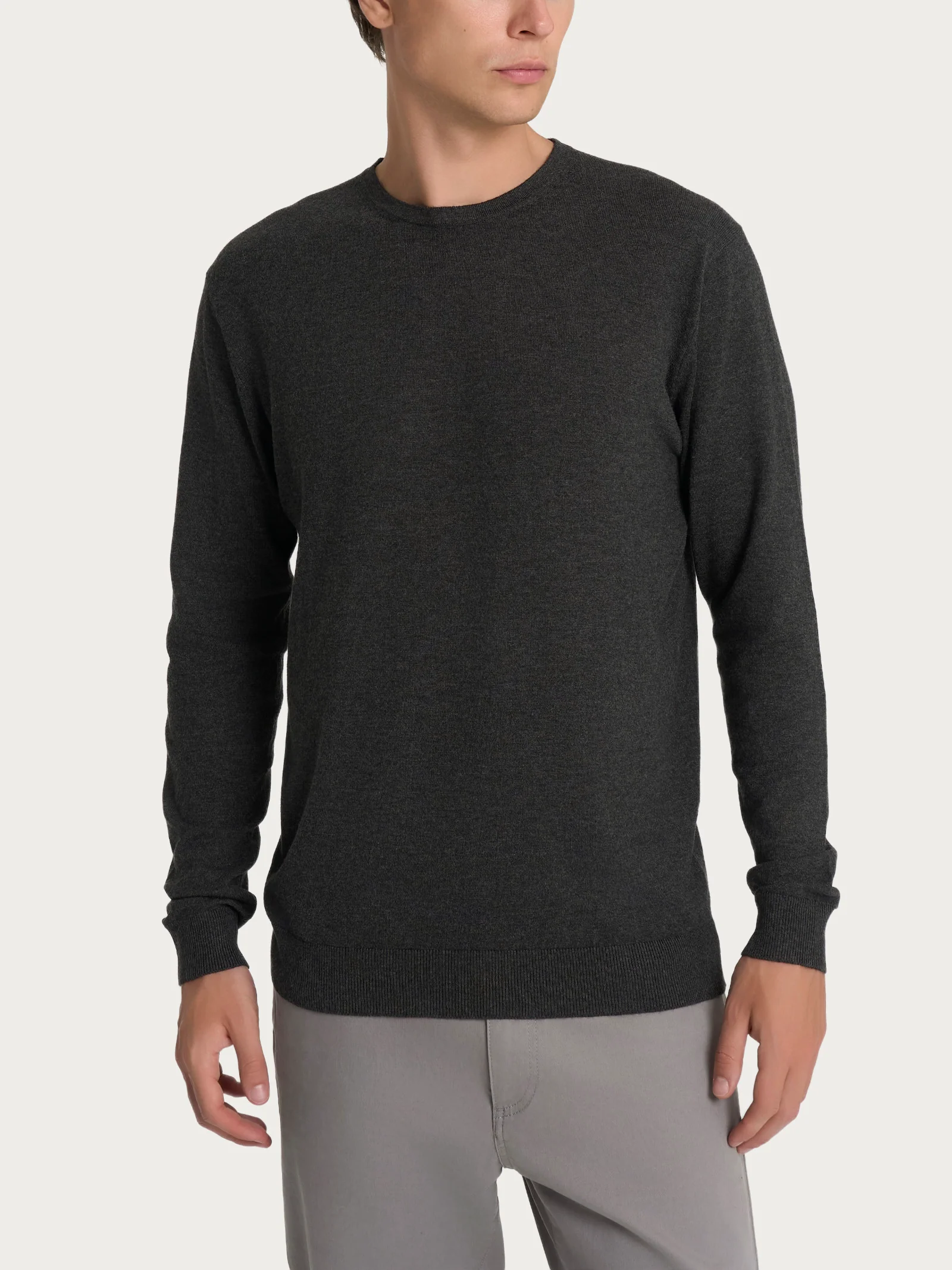 Pull girocollo Four Seasons - Antracite Mel.
