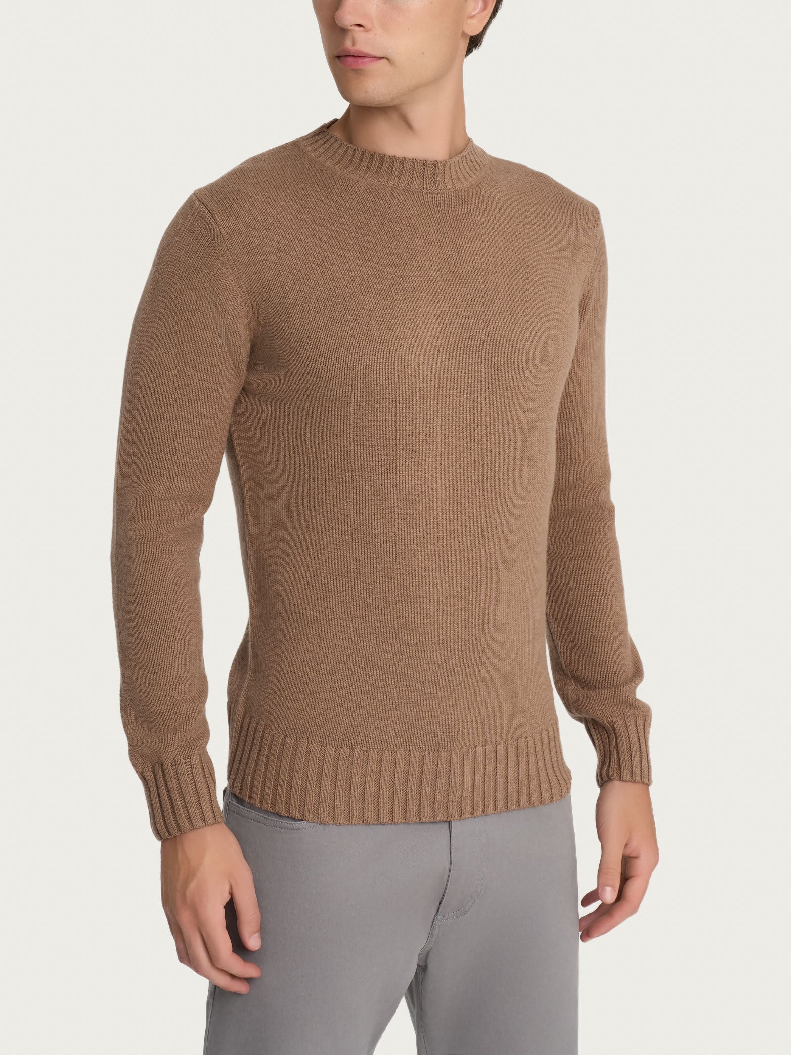 Pull girocollo in filato Nice Wool - Glace'