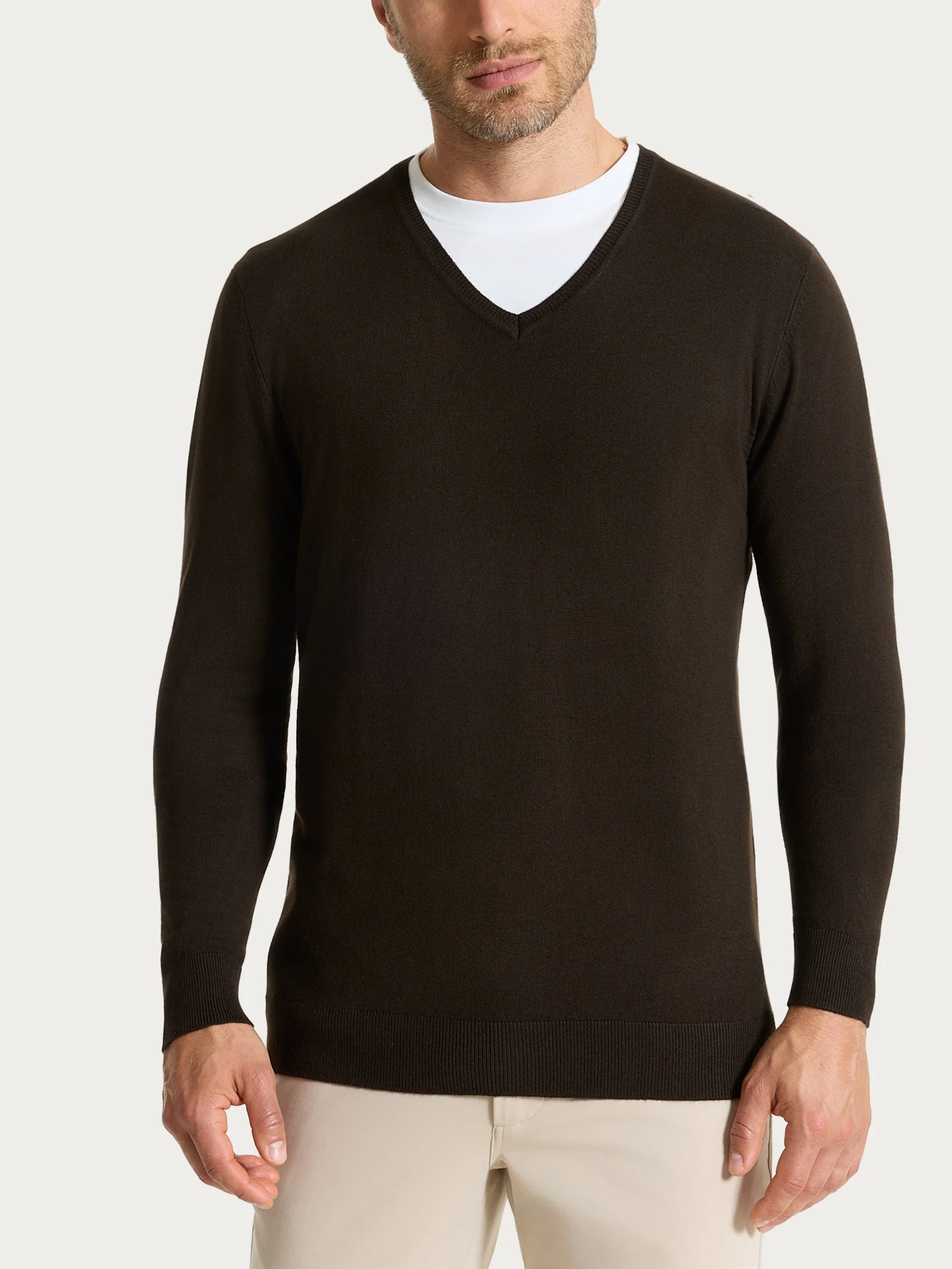 Pull scollo a V a manica lunga in Summertime - Chocolate Torte