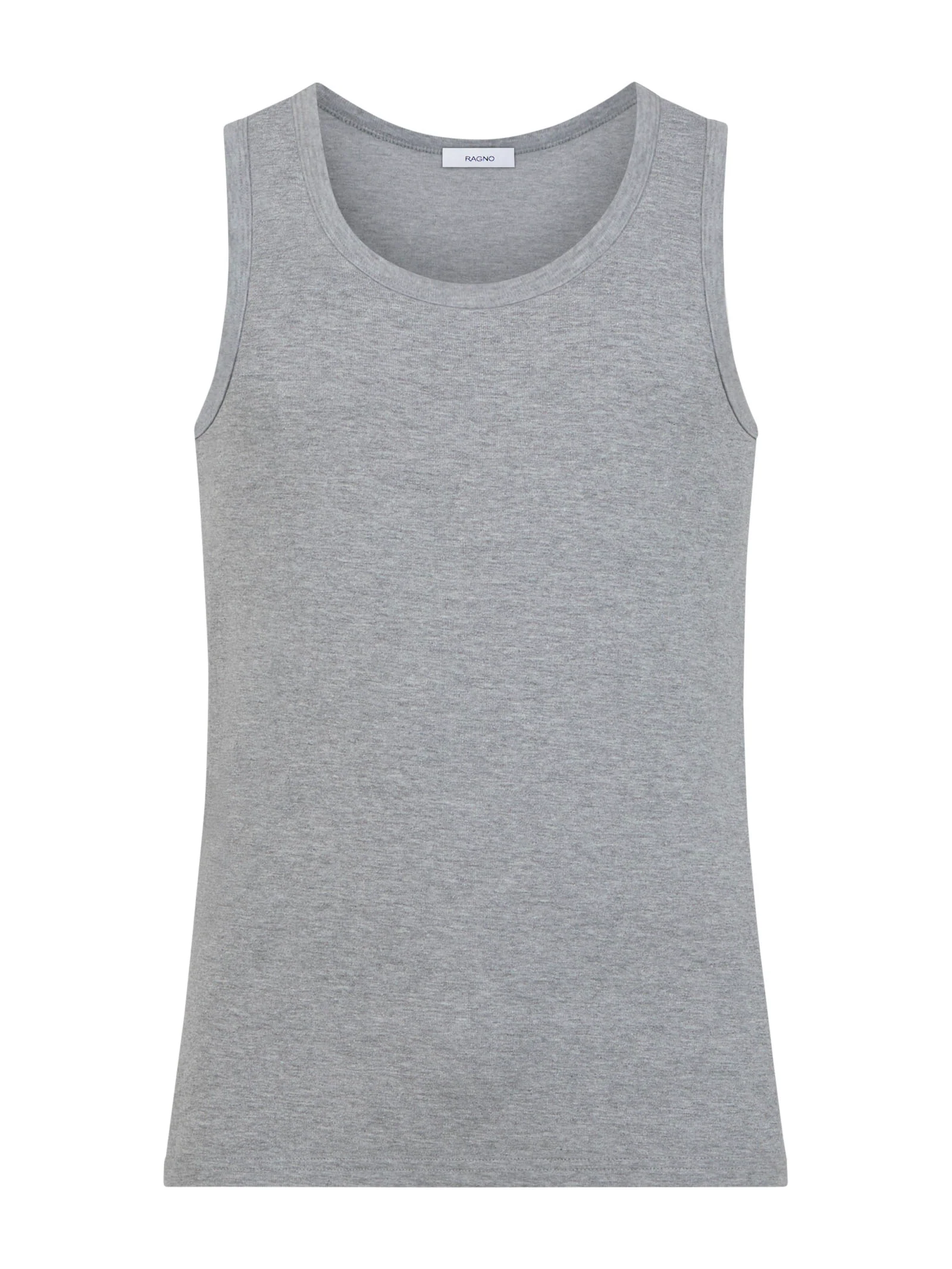 Thermo Cotton - Canottiera a spalla larga in caldo cotone - Argento Mel.
