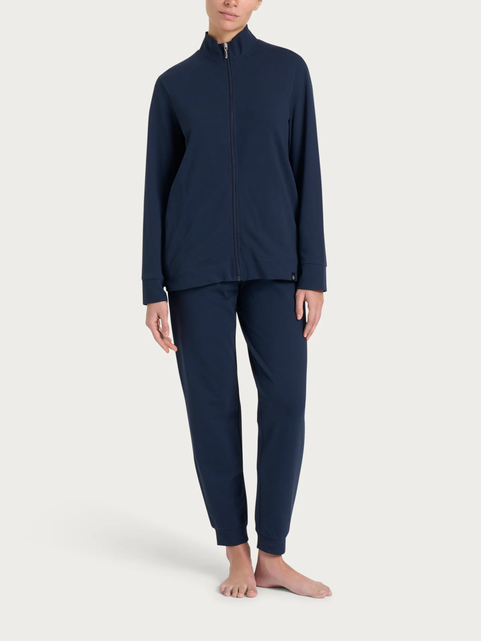 Tuta in Eco Cotton Piquet Stretch - Outer Space