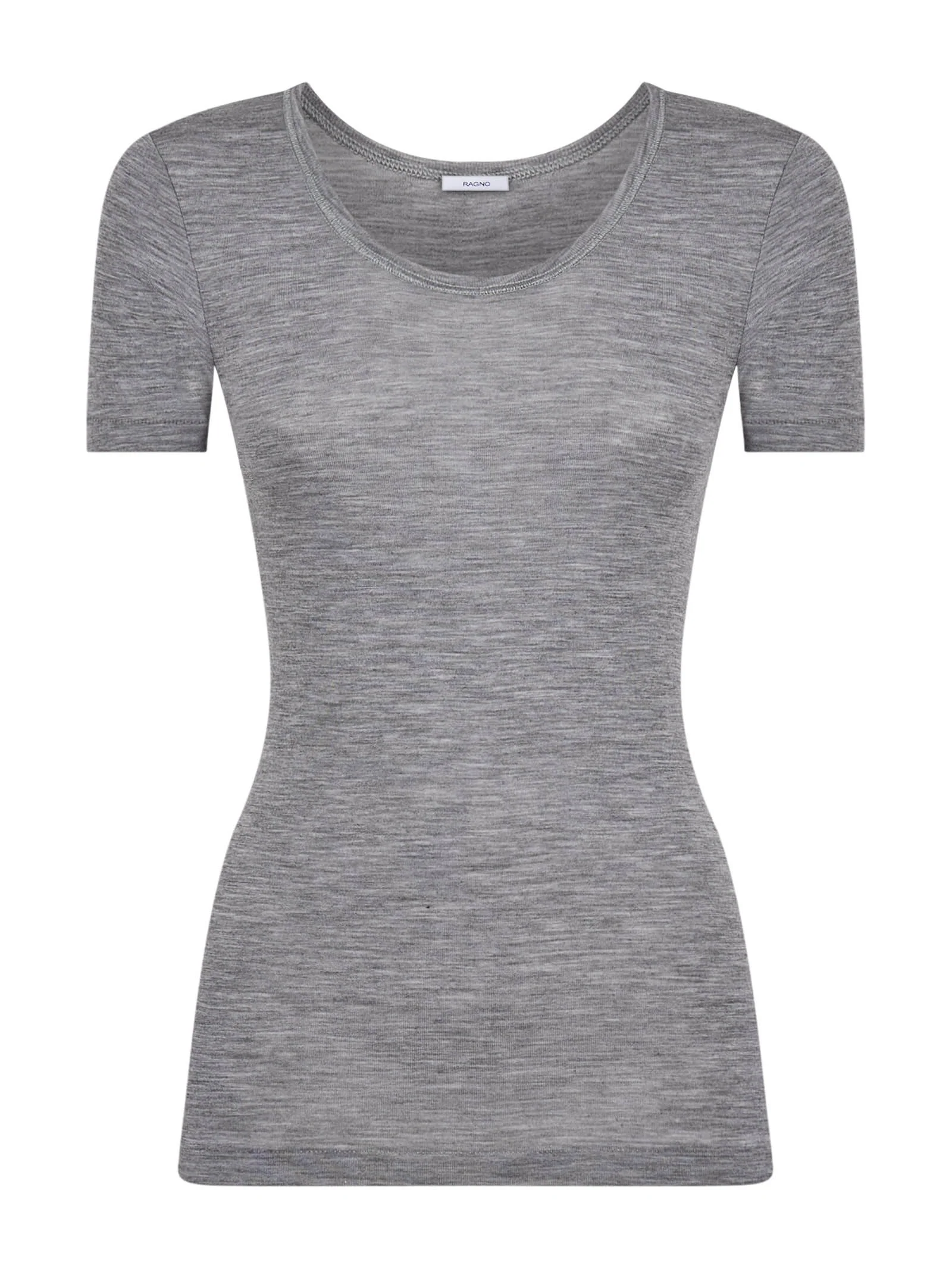 Wonderwool - Maglietta girocollo in lana ultrafine - Vapore Mel.