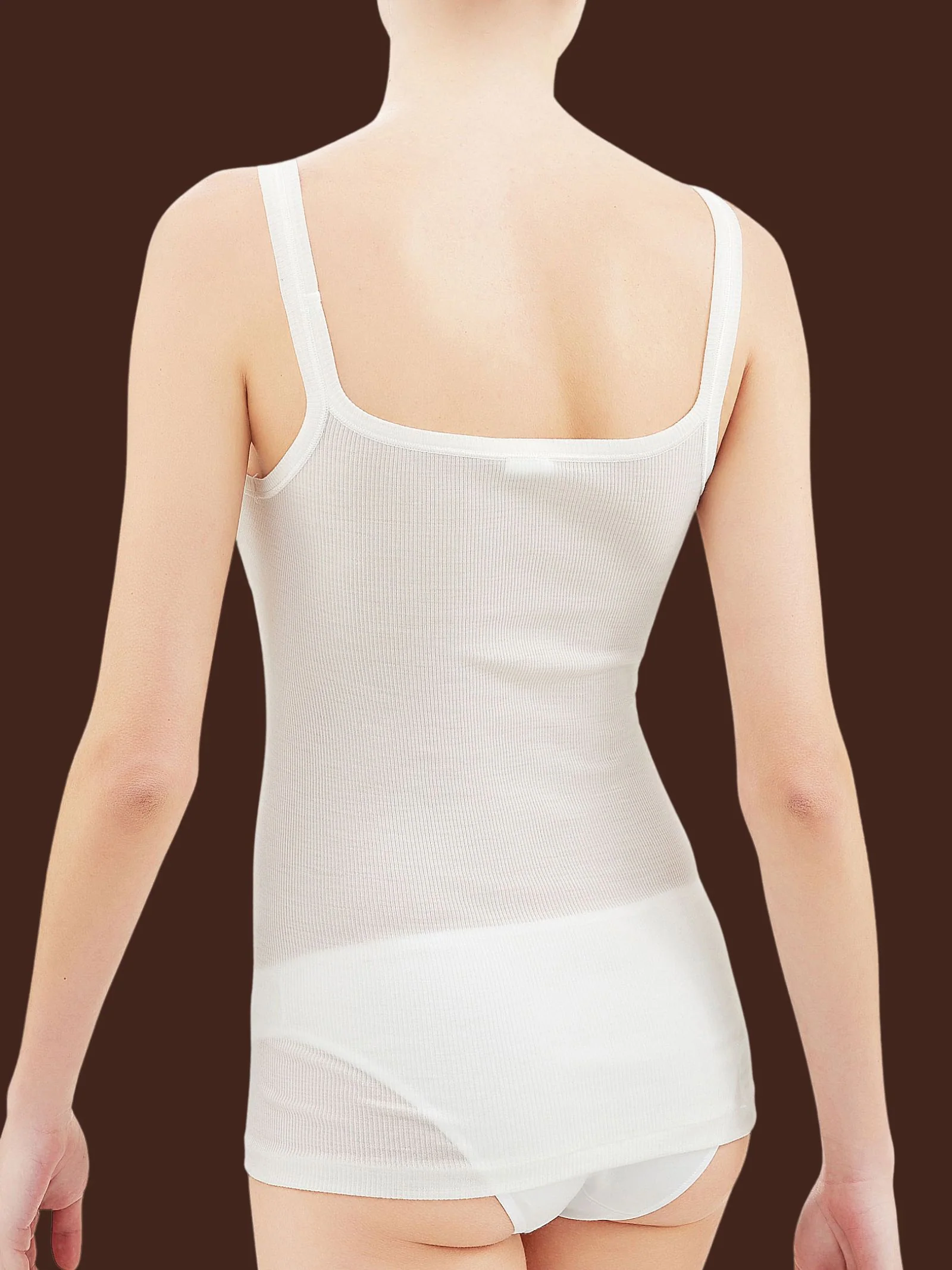 Wonderwool - Top in costina di lana ultrafine - Blu/Navy - Image 3